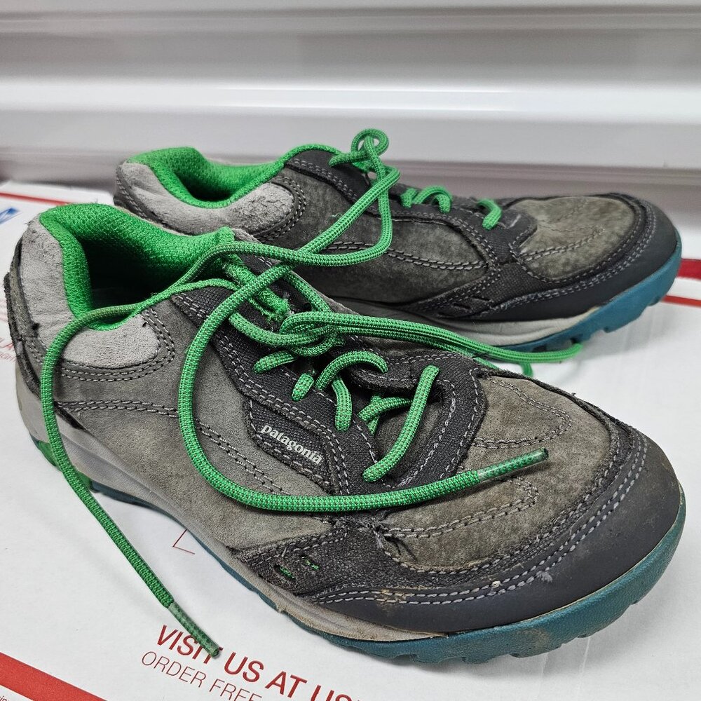 Patagonia Womens Shoes Sneakers Performance Grey Green Laces T81078 1178250 6 37